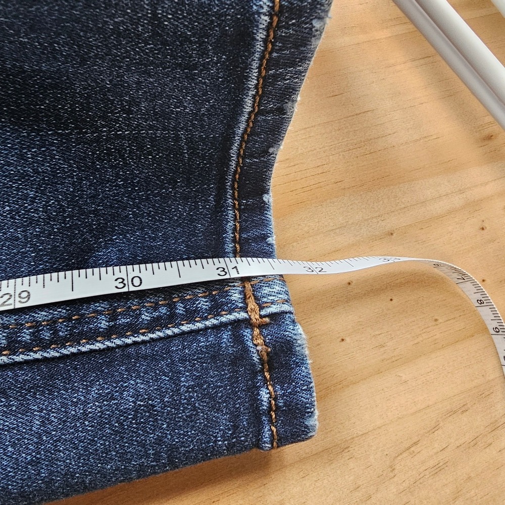 Silver Jeans Suki Bootcut 30x33‎ Dark Wash Blue Distressed Western Boho Cowgirl - Picture 11 of 11